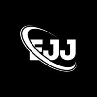 ejj logotyp. ejj brev. ejj bokstavslogotypdesign. initialer ejj logotyp länkad med cirkel och versaler monogram logotyp. ejj typografi för teknik, företag och fastighetsmärke. vektor