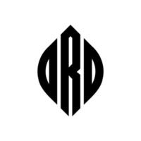 Oro-Kreis-Buchstaben-Logo-Design mit Kreis- und Ellipsenform. Oro-Ellipsenbuchstaben mit typografischem Stil. Die drei Initialen bilden ein Kreislogo. Oro-Kreis-Emblem abstrakter Monogramm-Buchstaben-Markenvektor. vektor