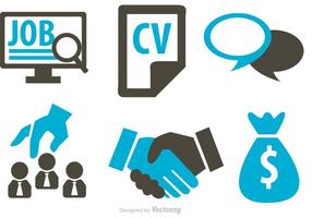 Job Business Konzept Icons Vektor