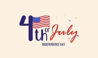 fira 4 juli, glad självständighetsdagen illustration vektor