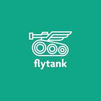 Fly Tank-Logo vektor