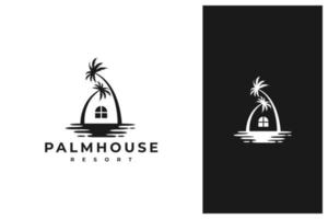 palm house kreativ logotyp design vektor