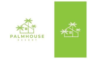 palm house kreativ logotyp design vektor