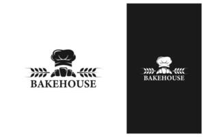 Vintage-Bäckerei-Logo-Design-Vektor vektor