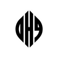 oxq-Kreisbuchstaben-Logo-Design mit Kreis- und Ellipsenform. oxq Ellipsenbuchstaben mit typografischem Stil. Die drei Initialen bilden ein Kreislogo. oxq Kreisemblem abstrakter Monogramm-Buchstabenmarkierungsvektor. vektor
