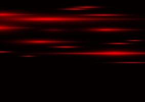 abstrakter Neonlichteffekt der roten Geschwindigkeit auf schwarzer Hintergrundvektorillustration vektor