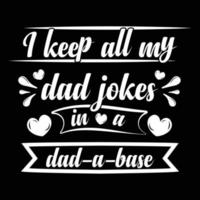 far och son typografi t-shirt design, pappa och dotter, grafiskt element vektor