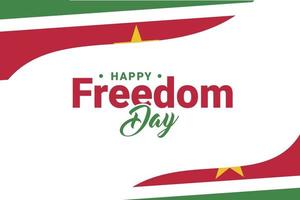 Tag der Freiheit in Surinam vektor
