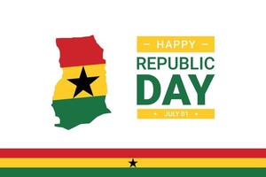 ghana republikens dag vektor
