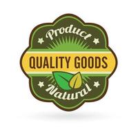 ein Label-Emblem-Logo-Bild für Ökologie-natürliche Bio-Bauernhof-Umweltzwecke in grüner Farbe