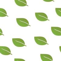 botanisches nahtloses muster mit grünen blättern. florales abstraktes Druckdesign für Tapeten, Wickelpapier oder Stoff. Vektor handgezeichneten Hintergrund.