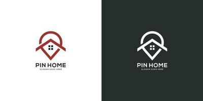 pin hem logotyp vektor design