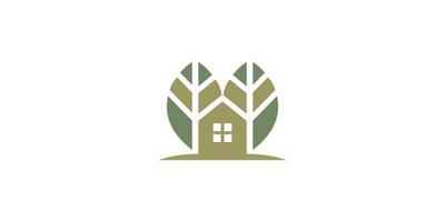 miljövänliga hem logotyp eller symbol för fastighet, fastighetsbolag vektor
