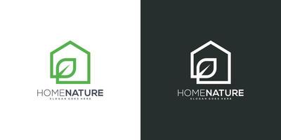 hem natur logotyp vektor design