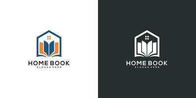 Home-Buch-Logo-Vektor-Design vektor