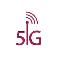 5g-Symbol-Vorlage-Vektor-Logo-Illustration vektor