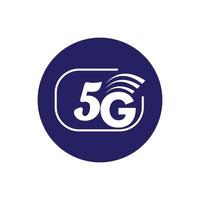 5g-Symbol-Vorlage-Vektor-Logo-Illustration vektor