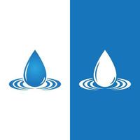 Wassertropfen-Logo-Schablonenvektor vektor