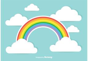 Gullig Rainbow Illustration vektor