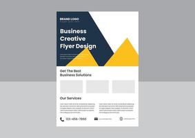 Schlagzeilen-Flyer-Poster-Design-Vorlage. kreative Business-Flyer-Design-Vorlage. Corporate-Business-Flyer-Design-Vorlage. vektor