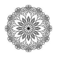 abstraktes Mandala-Muster, gut für Ornamente, Blumenschmuck oder Tapetenhintergrund vektor