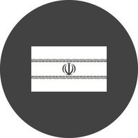 Iran cirkel bakgrundsikon vektor