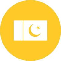 pakistan cirkel bakgrundsikon vektor