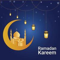 Ramadan Mubarak-Banner-Vorlage vektor