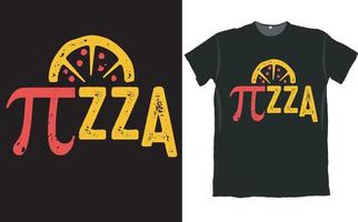 pi pizza t-shirt design vektor