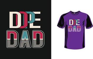 dope pappa t-shirt design gratis vektor