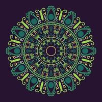 grüne Mandala-Illustration vektor
