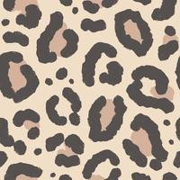 mode seamless mönster med djur print leopard hud vektor