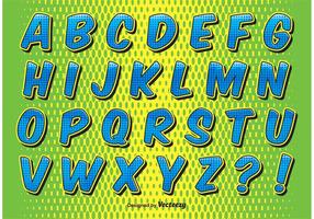 Comic-Stil Alphabet vektor