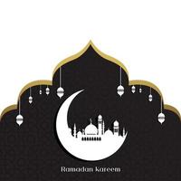 Ramadan Kareem Grußkarten-Design vektor