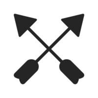symbol för korsade pilar vektor