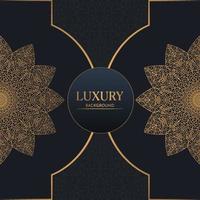 Luxus-Mandala-Hintergrund mit goldenen Elementen Vektor in AbbildungLuxus-Mandala-Hintergrund mit goldenen Elementen Vektor in Abbildung