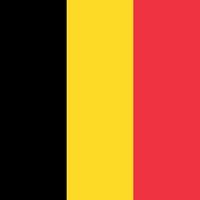 Belgien-Flagge, offizielle Farben. Vektor-Illustration. vektor