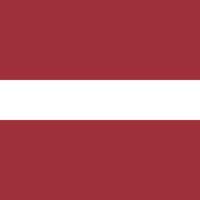 Lettland-Flagge, offizielle Farben. Vektor-Illustration. vektor