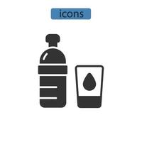 vatten ikoner symbol vektorelement för infographic webben vektor
