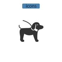 hund ikoner symbol vektorelement för infographic webben vektor