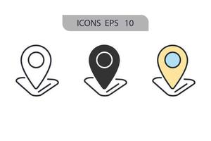 plats ikoner symbol vektor element för infographic webben