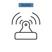 WLAN-Symbole symbolen Vektorelemente für das Infografik-Web vektor