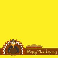 Happy Thanksgiving-Hintergrund mit Kopierbereich. geeignet für Thanksgiving-Events vektor