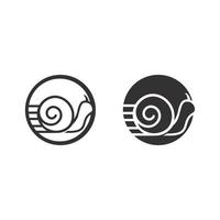 Schnecke Logo Vorlage Vektor Icon Illustration Design