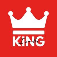 Ich bin der König - Logo-Vektor-Design vektor