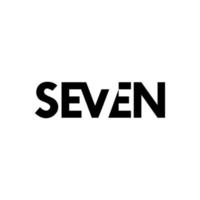 das Logo-Vektordesign mit sieben Symbolen vektor