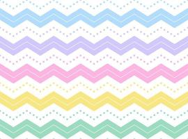 Regenbogen Pastell Zickzack Streifen horizontal Punkt Strichlinie Kreis Musterdesign Vektor Illustration Tischdecke, Picknickmatte Wickelpapier, Matte, Stoff, Textil, Schal