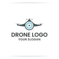 drone logotyp design vektor, kamera, fluga, spion vektor
