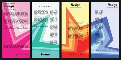 abstrakt geometrisk bakgrund mall kopia utrymme för broschyr, broschyr eller affisch vektor