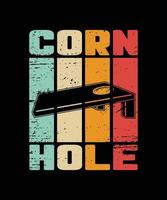 cornhole vintage t-shirt design. vektor